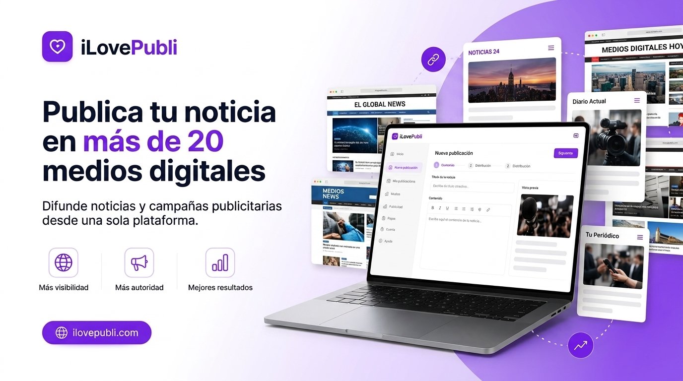 Publica tu noticia en más de 20 medios digitales y potencia tu marca
